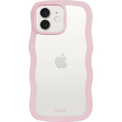 Holdit Гръб Holdit Wavy Case iPhone за 12/12 Pro - Розова рамка