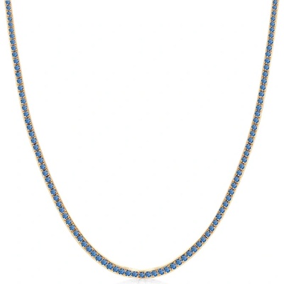 SAVICKI Тенис колие Luminy 3, 0 мм: злато, сини сапфири