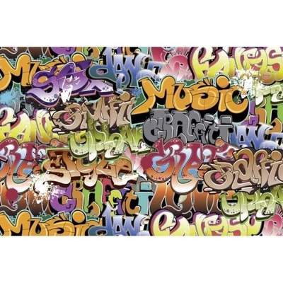 Dimex MA-5-0322 Samolepicí vliesová fototapeta na zeď Graffiti rozměry 375 x 250 cm