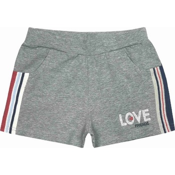 Kugo dievčenské šortky S3229 svetlo sivý melír