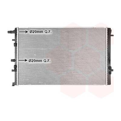 Chladič, chlazení motoru VAN WEZEL 43012714