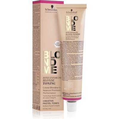 Schwarzkopf Blondme tónovací krém pro Blond vlasy T Steel Blue Creative Pastel Tones Blonde Toning 60 ml