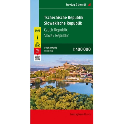 Czechy Słowacja mapa drogowa 1:400 000
