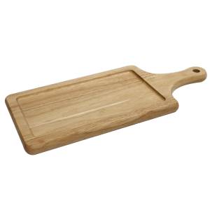 Horecano CN-Правоъгълна дървена дъска за сервиране с дръжка 40x17xh2cm (0698-1) (01981178)