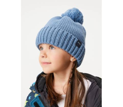 Bobble pletená Modrá