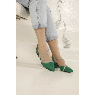 Moda Trend Дамски ежедневни обувки - Зелени #327415 (327415_Зелен)