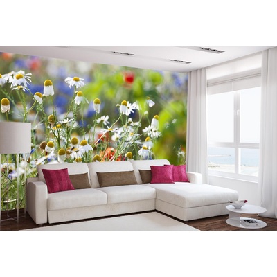 DIMEX ART Самозалепваща се флизелинова фототапета цъфтящи диви цветя 375 x 250 см