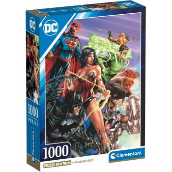 Clementoni Пъзел Clementoni от 1000 части - Супергероите на DC Comics (39852)