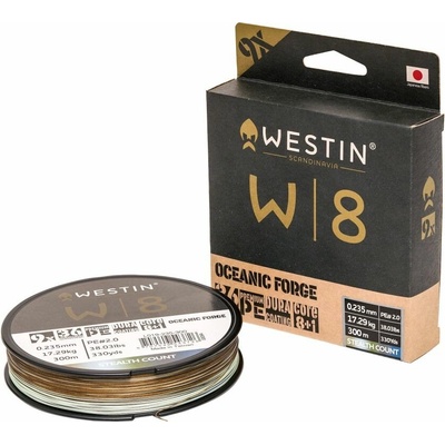 Westin Splétaná Šnúra W8 9-Braid Oceanic Forge 300 m - 0,330 mm 32,02 kg