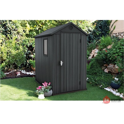 Keter Градинска барака Keter Darwin, графит 126x185 см