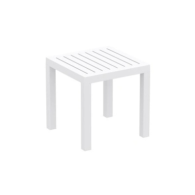 Horecano SI-Маса за шезлонг 45х45х45cm. OCEAN БЯЛА (4034) (066) (014254)