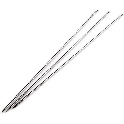 Ihla / jednošpica čalúnna 20 cm - nikel (10 ks)