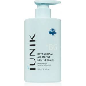 IUNIK Beta Glucan All In One Gentle Wash нежна почистваща пяна за лице, тяло и коса 300ml
