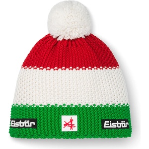 Eisbär Зимна шапка (beanie) Eisbär Star Pompon Ski Austria Beanie - Electric / White / Ketchup - размер One Size (904-5502-1011)