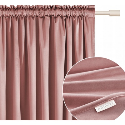 Hotový závěs Room99 VELUR indická růže 180x250 cm páska