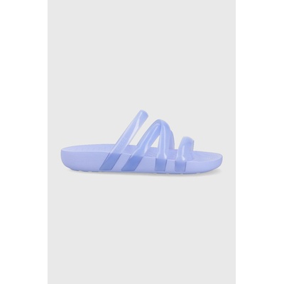 Crocs Чехли Crocs Splash Glossy Strappy Sandal в лилаво 208537 (208537.5Q6)