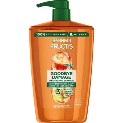 Garnier Fructis Goodbye Damage šampón na poškodené vlasy 1000 ml