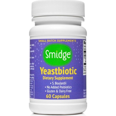 Smidge Yeastbiotic probiotika Saccharomyces boulardii 60 kapslí