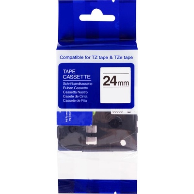Kompatibilná páska s Brother TZE-651, TZ-651, 24mm, čierna tlač/žltý podklad 100% novy kompatibil