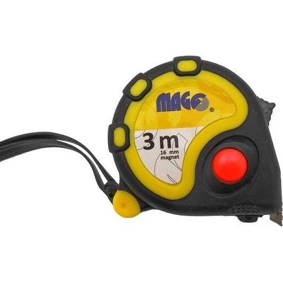 LAND03 metr svin.ocel 3m x16mm guma/plast, magnet