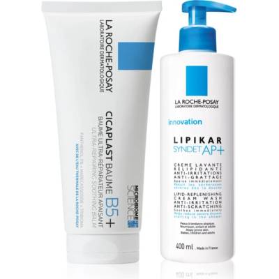 La Roche-Posay Bundles Lipikar + Cicaplast комплект за сърбяща и раздразнена кожа
