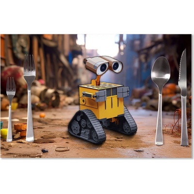 Sablio Prestieranie Wall-E robot Mesto 40x30cm