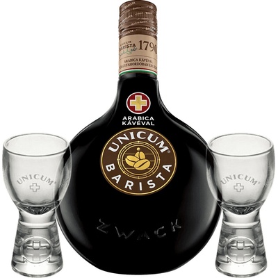 Likér Unicum Barista 34,5% 0,7 l (darčekové balenie 2 poháre)