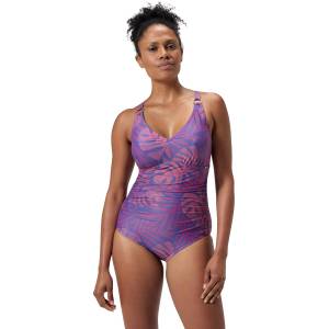 Speedo Цял бански womens shaping printed v neck - sportdepot - 102,13 лв