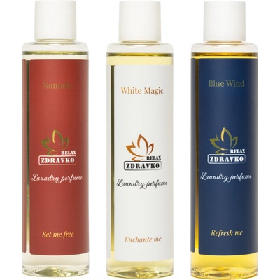 Zdravko Relax parfémy na praní balík Family 3 x 250 ml 150 PD