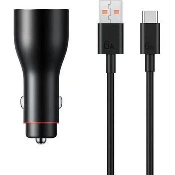 Huawei Оригинално Зарядно за Кола Huawei Super Charger 66W P0006, Черен (P0006)