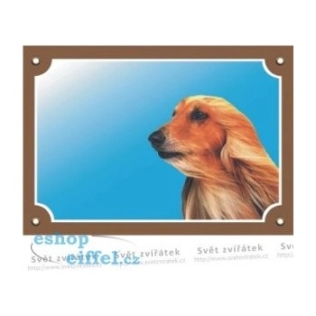 Dafiko Barevná cedulka Pozor pes - Buldog anglický