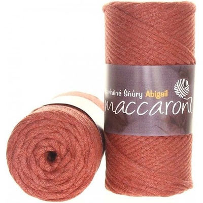Maccaroni Abigail 3 mm Červenohnědá
