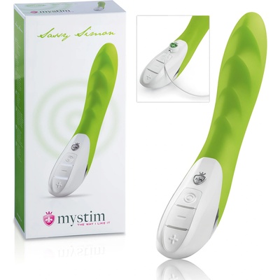 Mystim Sassy Simon - двоен вибратор със зелен цвят