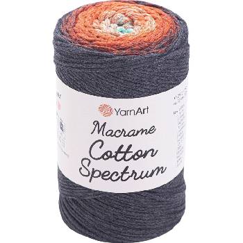 YARNART Macrame Cotton Spectrum 225 m 1307 Terracotta Grey юта (Macrame Cotton Spectrum 1307)