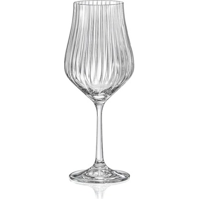 Crystalex Sklenice na bílé i červené víno Tulipa Optic 6 x 350 ml