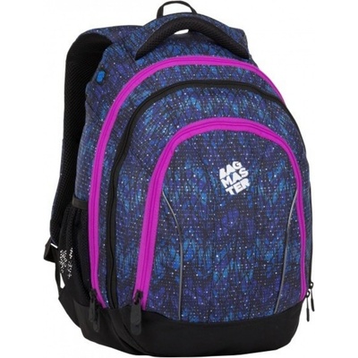Bagmaster batoh Supernova 8 A čierna/modrá/ružová