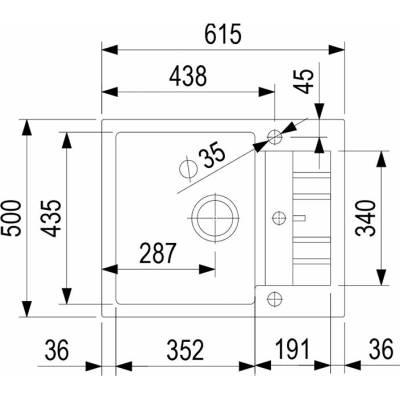 StrongSinks S3 Vardar 615 bílá