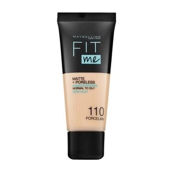 Maybelline Fit Me! Foundation Matte + Poreless 110 Fair Ivory tekutý make-up so zmatňujúcim účinkom 30 ml