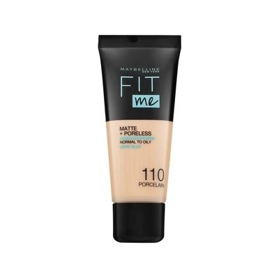 Maybelline Fit Me! Foundation Matte + Poreless 110 Fair Ivory tekutý make-up so zmatňujúcim účinkom 30 ml