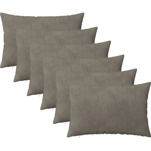 vidaXL Калъфка за възглавница 6 pcs HEERLEN Светлосиво 30 x 50 cm (907692)