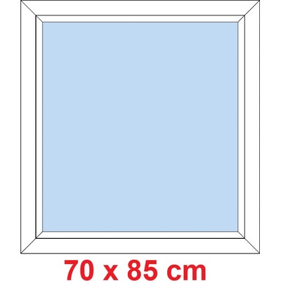 Soft Plastové okno 700 x 850 mm, FIX neotevíravé, Bílá