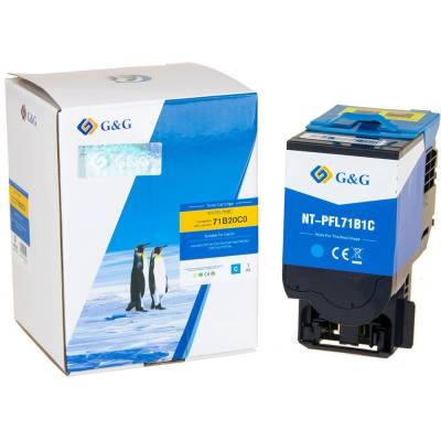 NT-PFL71B1C Тонер, съвместим с Lexmark, синьо, 2300 страници (NT-PFL71B1C)