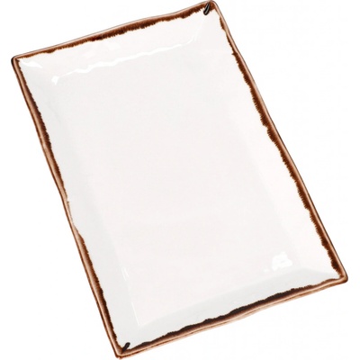 DUDSON Harvest Miska obdélníková 287x190 mm Natural hnědá;bilá