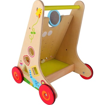 Classic World Детски дървен Уокър - проходилка с игри за бебета (3326)