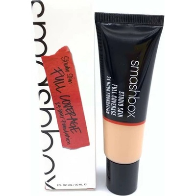 Smashbox Studio Skin High Cover Течна основа 2.4 Light-Medium Under Tone Warm & Peachy 30 ml