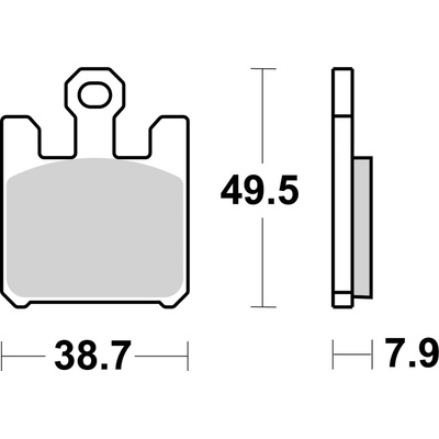 BREMBO Brzdové doštičky 07SU26SA SA