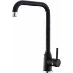 Inter Ceramic Смесител за кухня Inter Ceramic, монокоманден, черен гранит, мат (7107005 BLACK)