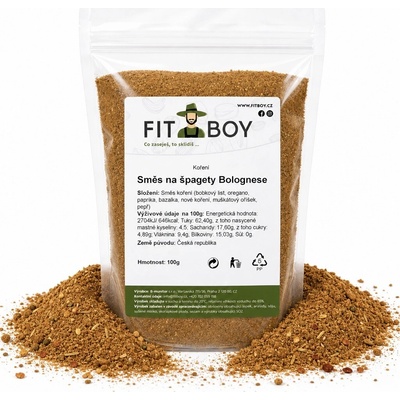 FITBOY Zmes korenia na špagety Bolognese 100g