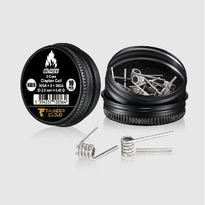 Thunder Cloud Předmotané spirálky ThunderCloud Blaze - 3-core Clapton Ni80 0,45 ohm