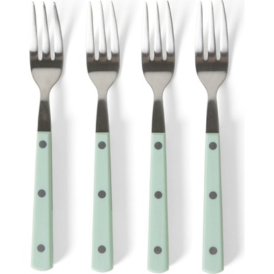 HK living Dezertná vidlička 70's Mint – set 4 ks